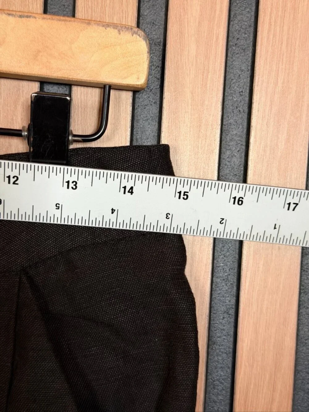 Wilfred Pants 2 Womens Black Chambray Linen Flat Front Cropped Trousers